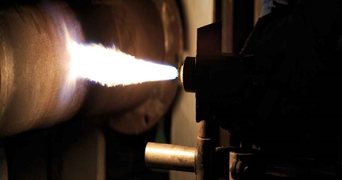 flame spraying process